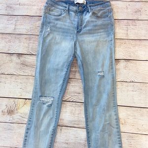 RSQ Cali High Rise Fray Ankle Ripped Skinny Jean